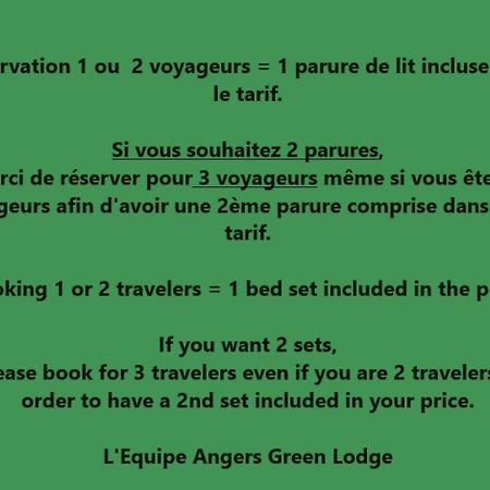 Angers Green Lodge - Cosy Studio Exterior foto
